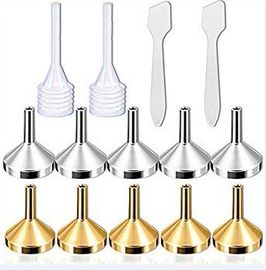 Corong Parfum Emas / Perak, Corong Aluminium Kecil Untuk Botol Atomiser