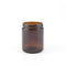 1 - 8 Oz Glass Jars, Round Amber Glass Jars Kosmetik Dengan Topi Logam / Plastik