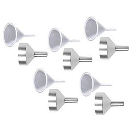Populer Silver Parfum Corong, Corong Logam Kecil Untuk 5ml 10ml Parfum Atomizer